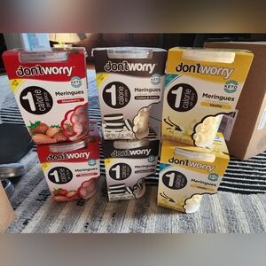 Keto Friendly Meringue Cookies - Cookies & Cream, Vanilla, Strawberry LOT